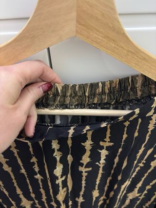 Falda midi estampada talla única