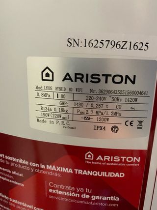 Scaldacqua Ariston Lydos Hybrid 80 L