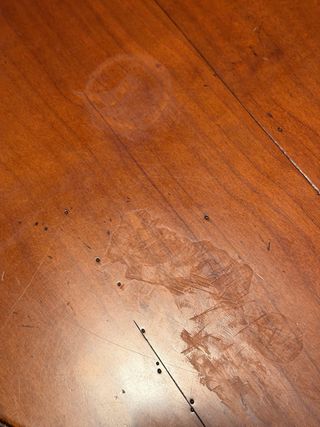 Conjunto comedor cerezo: mesa y 4 sillas