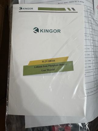Batería Litio KINGOR 51.2V 100Ah 5.1kW