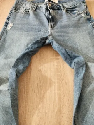 Pantalón Stradivarius T40 Azul