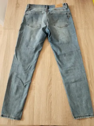 Pantalón Stradivarius T40 Azul