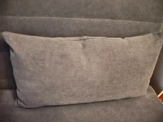 Sofá cama 2 plazas gris tela