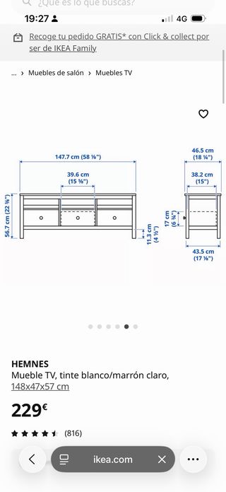 Mueble HEMNES IKEA
