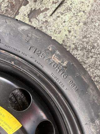 Rueda de repuesto Seat/Audi/VW T125/70R16 96M