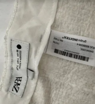 Falda Tweed Zara Gris y Blanca