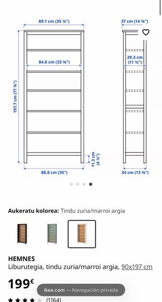 Mueble HEMNES IKEA 604.135.02