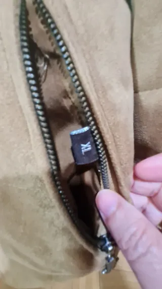 Chaqueta aviador hombre beige