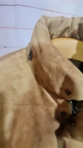 Chaqueta aviador hombre beige