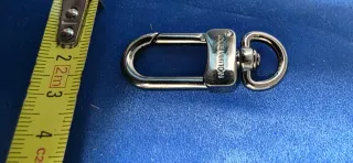 Mosquetón Louis Vuitton Plateado oscuro