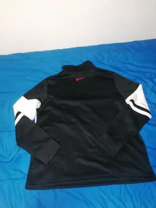 Sudadera Nike Air cremallera negra y blanca