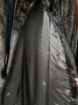 Abrigo de visón sintético