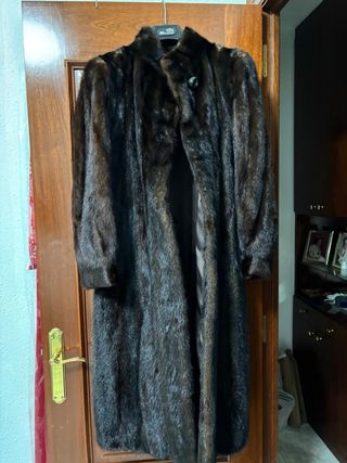 Abrigo de visón sintético