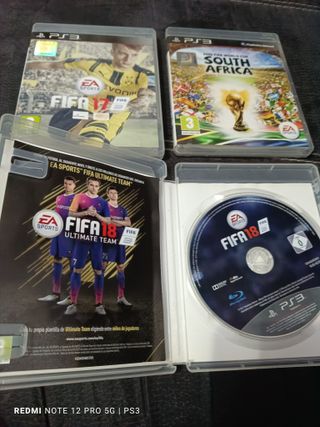 Colección PS3: FIFA 17, 18 y South Africa