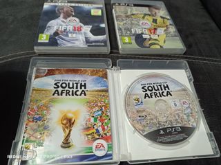 Colección PS3: FIFA 17, 18 y South Africa