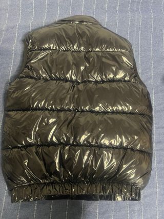 Chaleco Moncler Negro Brillante