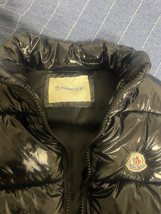 Chaleco Moncler Negro Brillante