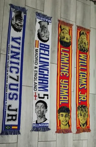 Bufandas del Real madrid y España