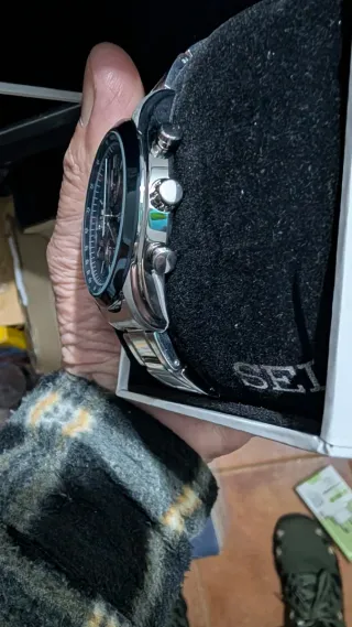 Reloj Seiko Cronógrafo Azul Nuevo