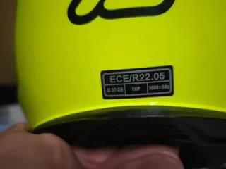 Casco de moto Acerbis amarillo talla M