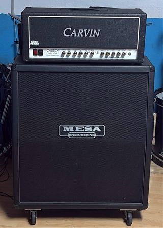Pantalla Mesa Boogie y Cabezal Carvin