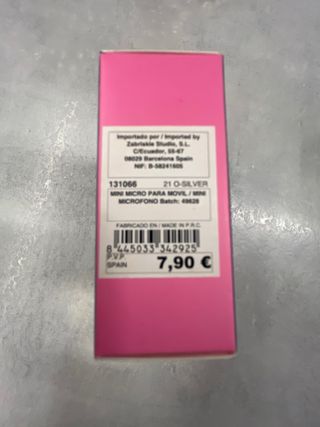 Mini micrófono Karaoke Party Natura