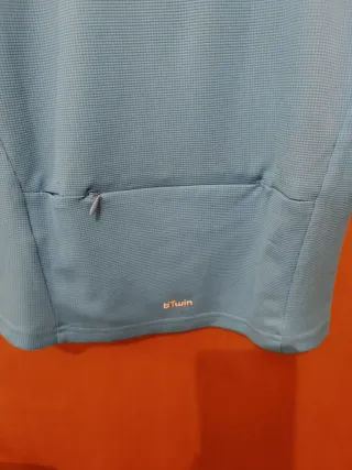 Camiseta ciclista Btwin azul 10 a