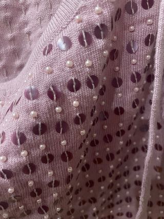 Top Hoss Intropia lentejuelas rosa Talla M