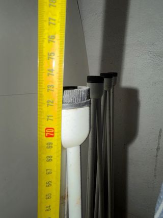 Mesa extensible blanca