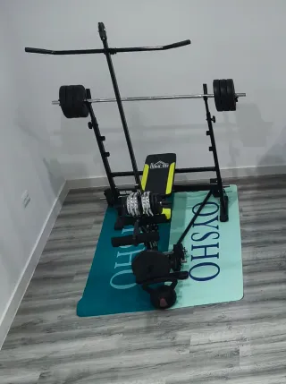 Banco de pesas HOMCOM multifuncional