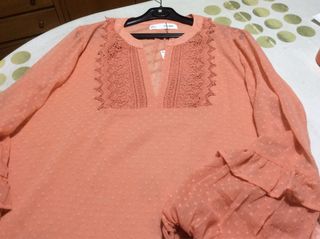 Blusa Sfera Naranja Manga Larga