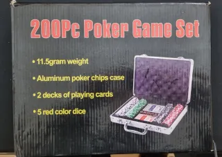 Maletín Póker Completo con Fichas y Dados