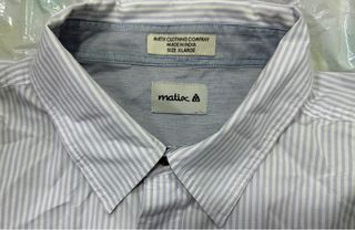 Camisa Matix Clothing Company Rayas Azul Talla XL