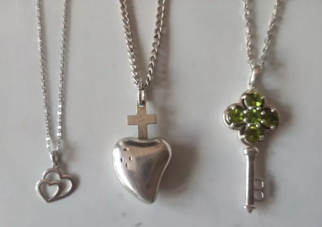 Colgante Adoratrices Plata Llave plata circonitas