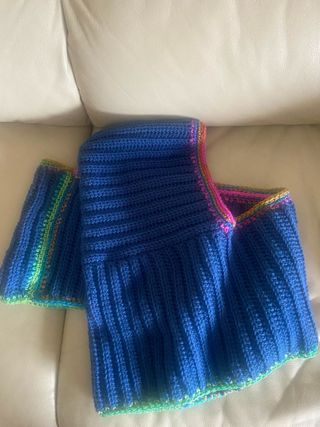 Capucha bufanda dos vueltas multicolor