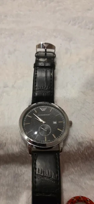 Reloj Emporio Armani Hombre Negro/Plata