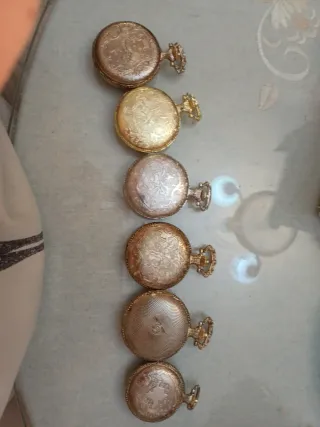 Lote 6 relojes de bolsillo vintaje