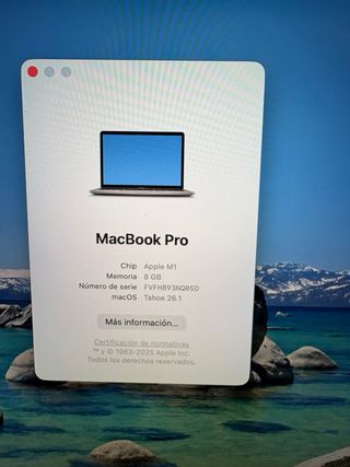 MacBook Pro 13 M1 8GB RAM 256GB SSD Argento
