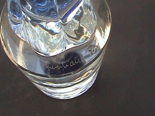 Scultura in vetro di Murano blu