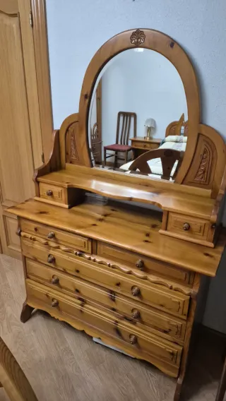 Dormitorio completo madera