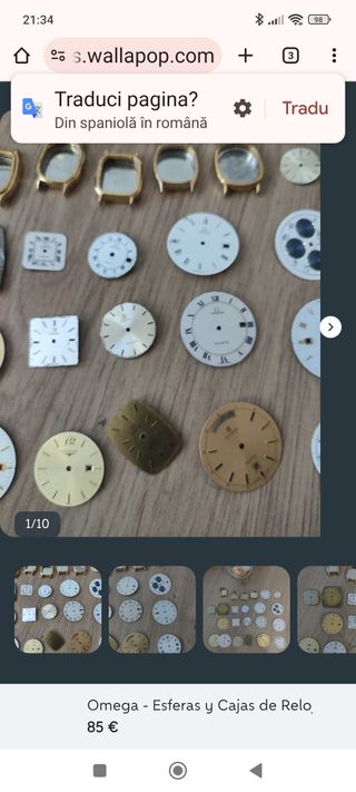 Esferas y Cajas de relojes