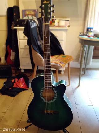 Guitarra Acústica Verde