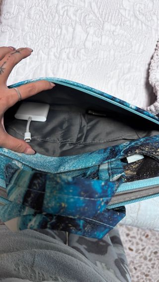 Funda portátil 13 diseño mármol azul