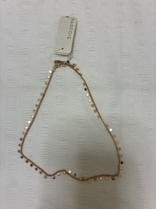 Collar, Anillo y Pendientes Parfois Dorados. Lote