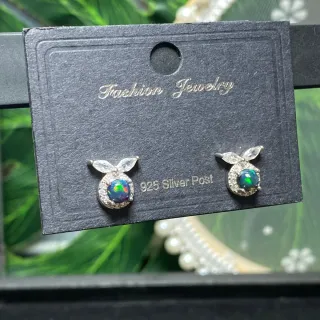 Pendientes de ópalo natural (Pequeño)