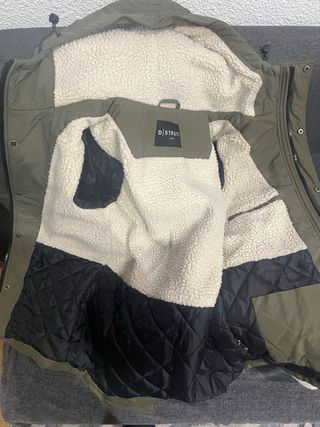 Chaqueta Parka Verde Militar