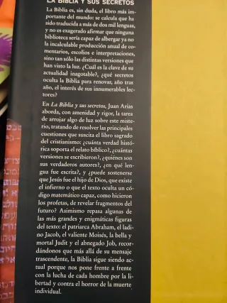 Libro "La Biblia Y Sus Secretos"