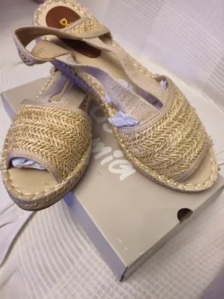 Zapatos esparto beige talla 41