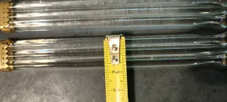 2 Recambio lámpara cristal y latón