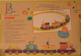 Tren de juguete con vagones